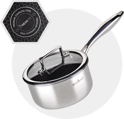Rosmarino HexaPRO Sauspan - Pannen - Steelpan - Pannen - Pan - Sauspan Inductie - Steelpan 16 cm - Geschikt voor alle warmtebronnen