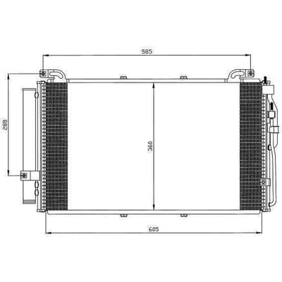 Condensator, airconditioning NRF 35477