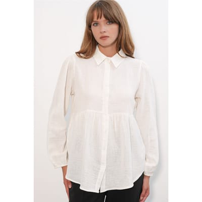 Oversized Katoenen Lange Mouwen Shirt
