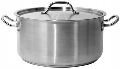 Yato Lage Kookpan RVS 36x18cm 18,3L met Deksel - Professioneel