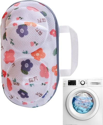 Beschermhoes Lingerie - Wasnet Beha Ondergoed - Bescherming Wasmachine - Versterkte Rits - 20 x 34 cm - Zonnebloem