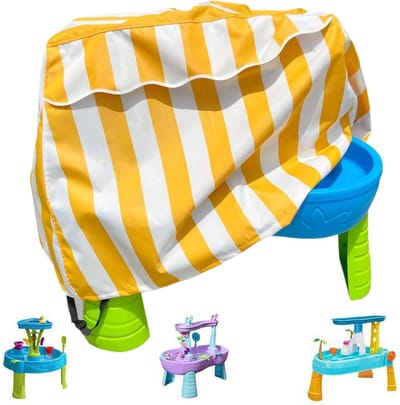 Watertafel Afdekking - Tafelhoes Kinderen - Buiten Spelen - Waterdicht Oxford Doek - 94x56x65 cm - Geel