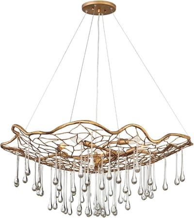 Lisa McDennon by Hinkley LED Hanglamp Laguna | 6X E14 Max 40W | Dimbaar | Burnished Gold
