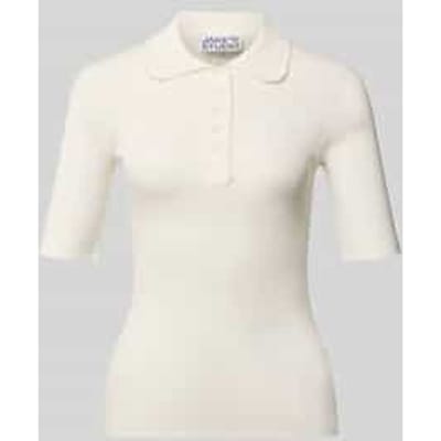 Gebreid shirt met 1/2-mouw en polokraag
