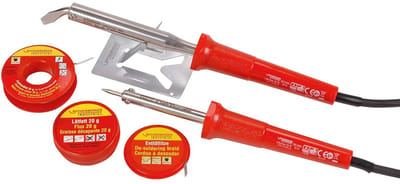 Professionele soldeerboutset 5-delig in koffer voor elektrotechniek en hobbyist - 25 tot 80 W