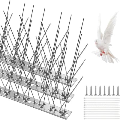 Effectieve vogelwering met 3 sets vogelspikes van 25 cm voor tuin en balkon