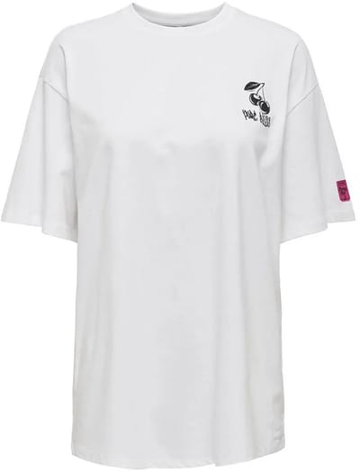 Only Cilla Life T-shirt Met Korte Mouwen Wit XS Vrouw