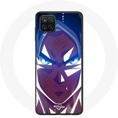 Coque Samsung Galaxy A12 Dragon Ball Goku Visage énervé