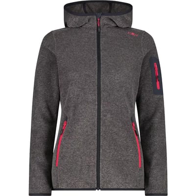 Dames fleece met capuchon CMP