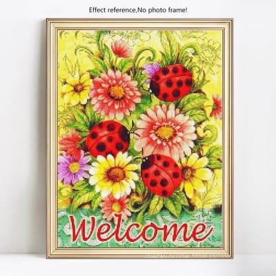 Peinture diamant 5D à faire soi-même, broderie complète de fleurs rondes, image en strass, mosaïque, vente en gros 20X30 yellow