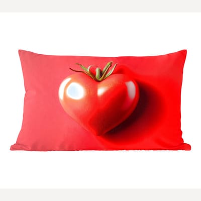 Sierkussens - Kussentjes Woonkamer - 60x40 cm - Tomaat - Rood - Hart