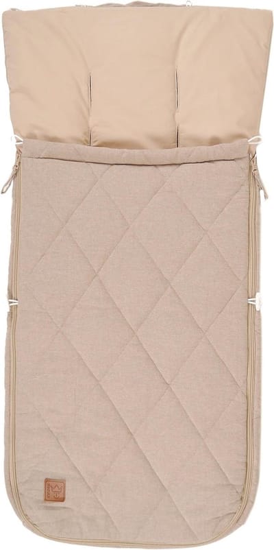 Zomer Voetenzak - Baby Dekentje - Kinderwagen Comfort - Omklapbaar Voordeel - 89 x 40 cm - Zand Melange