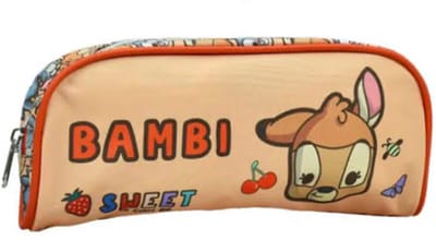 Disney Bambi Etui - 19,5 cm - Pennenzak - 1 stuk - Voor kinderen - Voor meisjes - Beige
