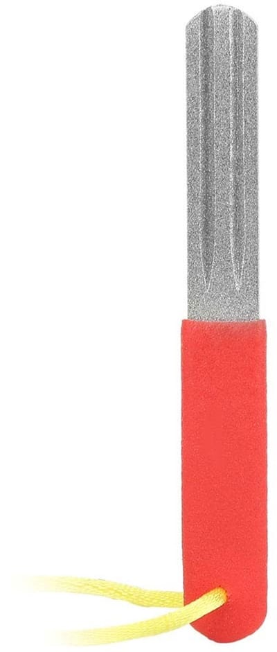 Dailygoods- Vishaak Slijpen Dubbelzijdige Wetsteen - Slijpsteen Diamant - Vishaak Slijper - 400/800 Grit - 102 mm Lengte - Premium Kwaliteit