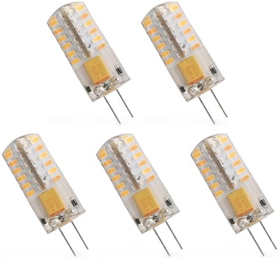 Spectrum LED Insteeklampje G4 2W - 12V - 175 Lumen - 6000K Koud wit - Helder daglicht - Energiezuinig - 5 stuks