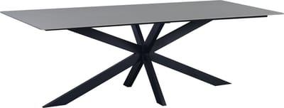 Dimehouse Eettafel Edin Sintered Stone Marmerlook Grijs 230 x 100 x 76cm - Marmer - Modern - Rechthoek