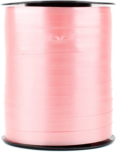 Krullint roze / felroze - 10 mm breed - 250 meter lang - Cadeaulint op rol