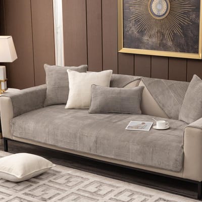 Kristal Fluweel Sofa Hoes Huisdier Hond Kind Mat Fauteuil Meubelbeschermer Antislip Moderne Bankhoezen Slipcovers voor Woonkamer 70x70cm 1pcs