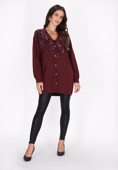 Faina Vest Dames pruim