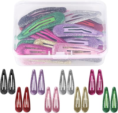 32 stuks glitter haarspelden voor meisjes en vrouwen - kleurrijke antislip clips voor stijl en haarstyling