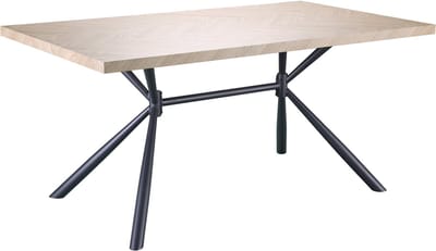 Monza-Eettafel - 160x90 cm - Visgraat Eikenlook