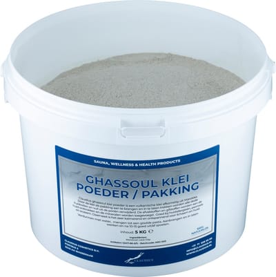 Ghassoul klei poeder pakking 5 kg - 100% natuurlijk - voor klei masker en lichaamspakking
