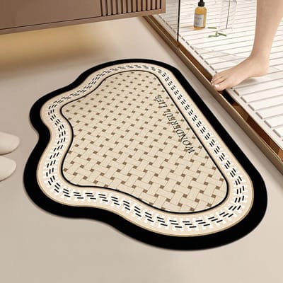 Wolk Badkamermat Toilet Zacht Diatomeeënaarde Sterk Vocht absorberend Voetmat Toiletdeur Antislipmat Sneldrogende Mat 40*60CM