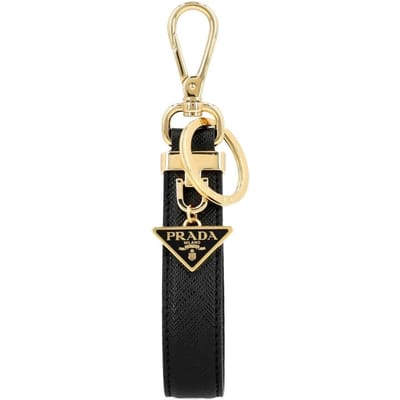 Porte-clés Prada Saffiano Logo Triangle 1pp185 053 F0002 1PP185 053 F0002 beige