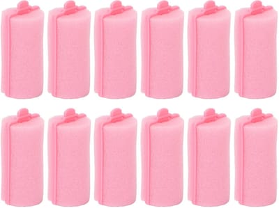 Cuhostki 16 Stuks Schuim Haarrollers - Roze - Zonder Hitte Krullen - 3.0