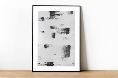 Abstract Paint Brush No1 Poster 21x30 cm