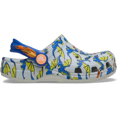Crocs - Classic Dragon Graphic Clogs Toddler Atmosphere - Maat 24-25