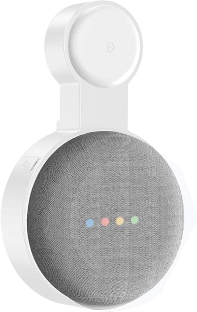 Wandhouder - Voice Assistant Houder - Slimme Speaker Plaatsen - Kabelopslag Geïntegreerd - 1 kg - Wit