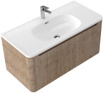 LINEA UNO - Sano 100 - Licht eiken - Badmeubel - - 301736