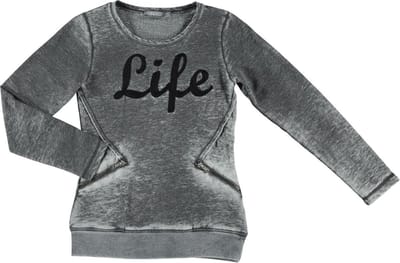 Geisha Meisjes sweater meisje grijs - Maat 152