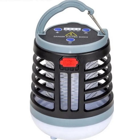 Muggenkiller Lamp voor Buiten - Elektrische Schok Insectendoder voor Tuin - Regenbestendige Muggenlamp om Muggen te Vangen