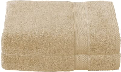 De Witte Lietaer Badhanddoek Stephanie Sand - Set 2 stuks - 70 x 140 cm - Beige - Katoen