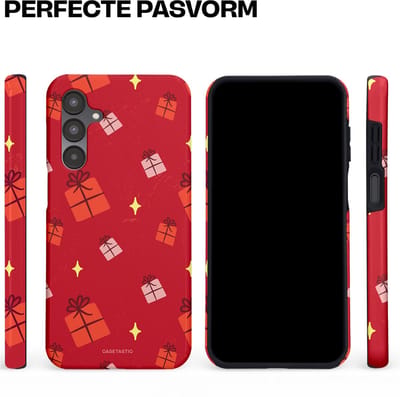 Casetastic hoesje geschikt voor Samsung Galaxy A16 - Dubbellaagse bescherming - Rode Sinterkerst Cadeaus - Fashion Case - Rood