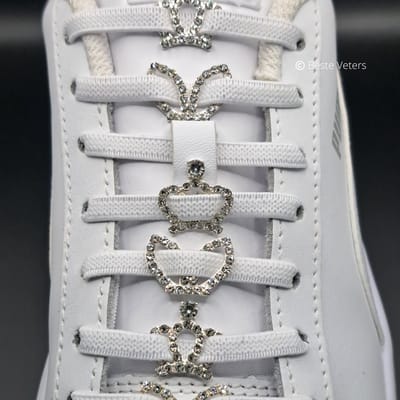 Beste Veters - Schoenaccessoires - Veter gesp - Tags - Veter gesp diamant - Schoenaccessoires zilver - Veter gesp kroon - Kerst