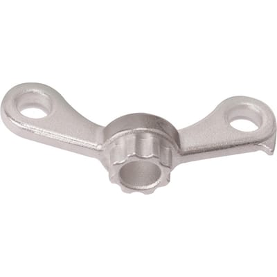Gereedschap voor het installeren en verwijderen van de crankdop voor fietsen. Gereedschap voor het afstellen van de crankdop zilver