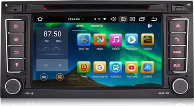 Carplay autoradio voor Volkswagen Touareg | T5 Multivan | T5 California | 2002 t/m 2011 | Android 13 | Draadloos Apple Carplay & Android Auto | 4GB + 64GB | 8-Core processor | Cartronix | 2025 model | Bluetooth & Wifi