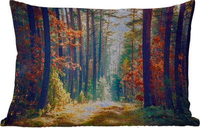 Buitenkussens - Tuin - Bos - Zon - Natuur - Herfst - 50x30 cm