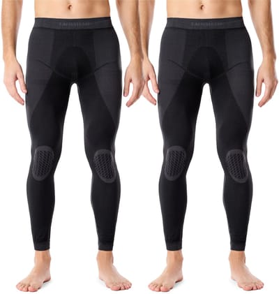 Ladeheid Thermobroek 2 Pack Set - Thermo ondergoed – Heren - Thermo Legging – Grafiet-Grafiet – S - LA-LA40-MEN-Pants-2B