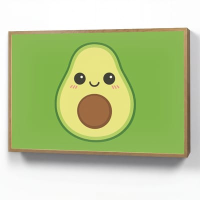 Nachtlampje 100x70 cm - Kinder lamp - Avocado - Groen - Speels - Tafellamp kinderkamer draadloos - Slaapkamer lampje - Bedlamp kinderen - Kinderlampje - Wandlamp babykamer - Nachtlampjes