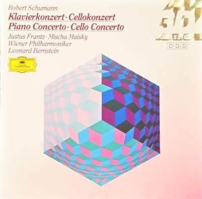 Robert Schumann - Justus Frantz, Mischa Maisky, Wiener Philharmoniker, Leonard Bernstein ‎– Klavierkonzert · Cellokonzert = Piano Concerto · Cello Concerto