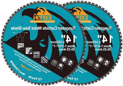 Metalen Cirkelzaagblad - Metaalzaagblad 35cm - Metaal Zagen - 72 Tanden Carbide - 355mm - Zilver