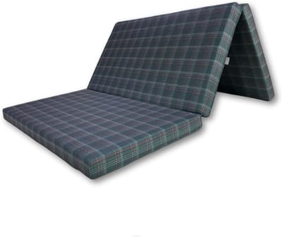 Opvouwbare Campingmatras 3-Delig 195 x 120 x 8 cm Gastenmatras Wasbaar Schuim