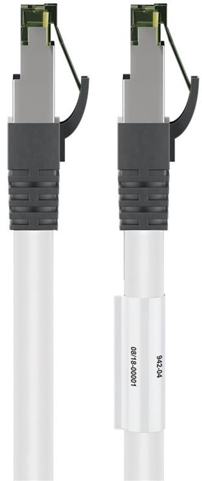 Danicom Cat8 S/FTP (PIMF) patchkabel - 5 meter wit - netwerkkabel - internetkabel - UTP kabel - RJ45 - 10000 mbit/s