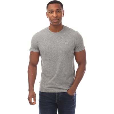 Superdry Heren tshirt Geborduurd Vintage Logo-T-shirt van biologisch katoen