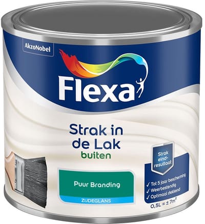 Flexa - Strak In De Lak Buitenlak Zijdeglans - Puur Branding - Mengverf - 500 Ml
