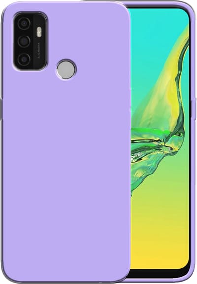 Smartphonica Siliconen hoesje voor OPPO A53 2020 case met zachte binnenkant - Paars geschikt voor Oppo A53 2020